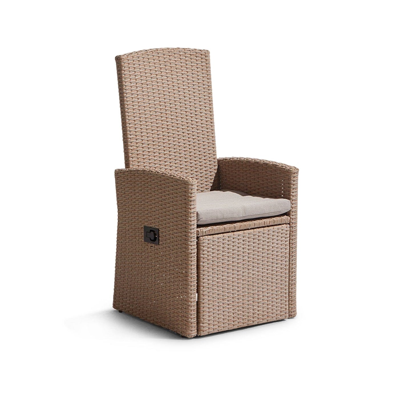 Kemble/Marston Reclining Chair with Cushion - Natural Brown - Laura James