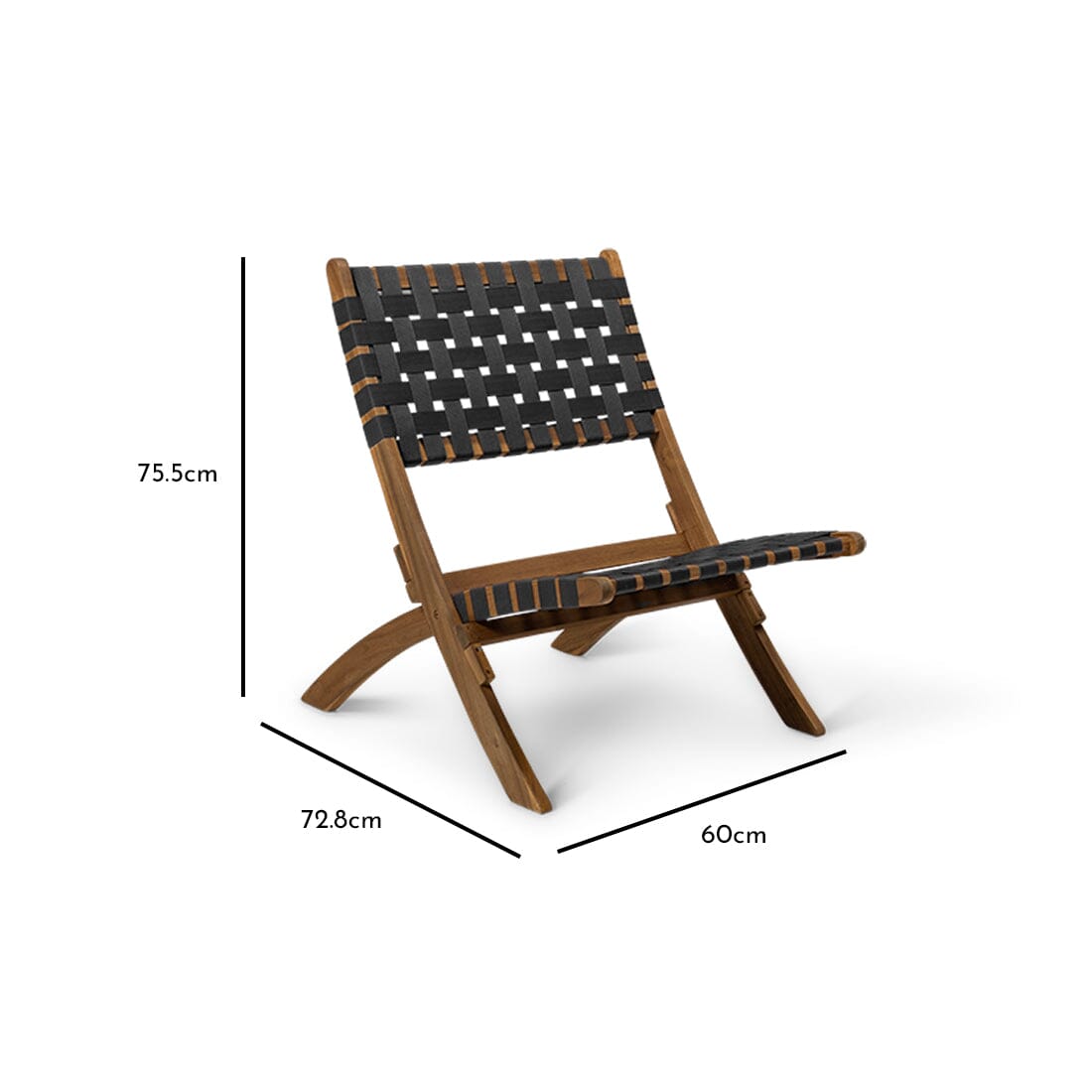 Kai Black Folding Beach Chair