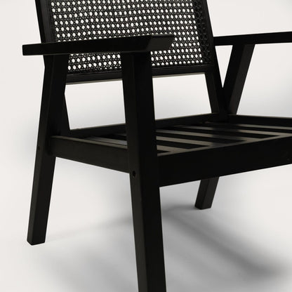 Willow Armchair Stained Black