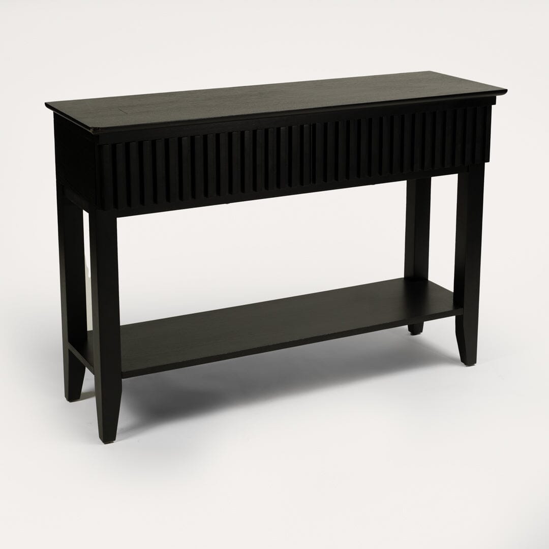Willow Console Table Stained Black