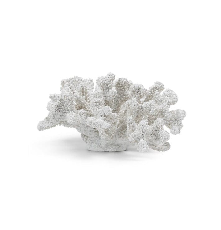Thurnham 12cm Coral Polyresin Ornament - White