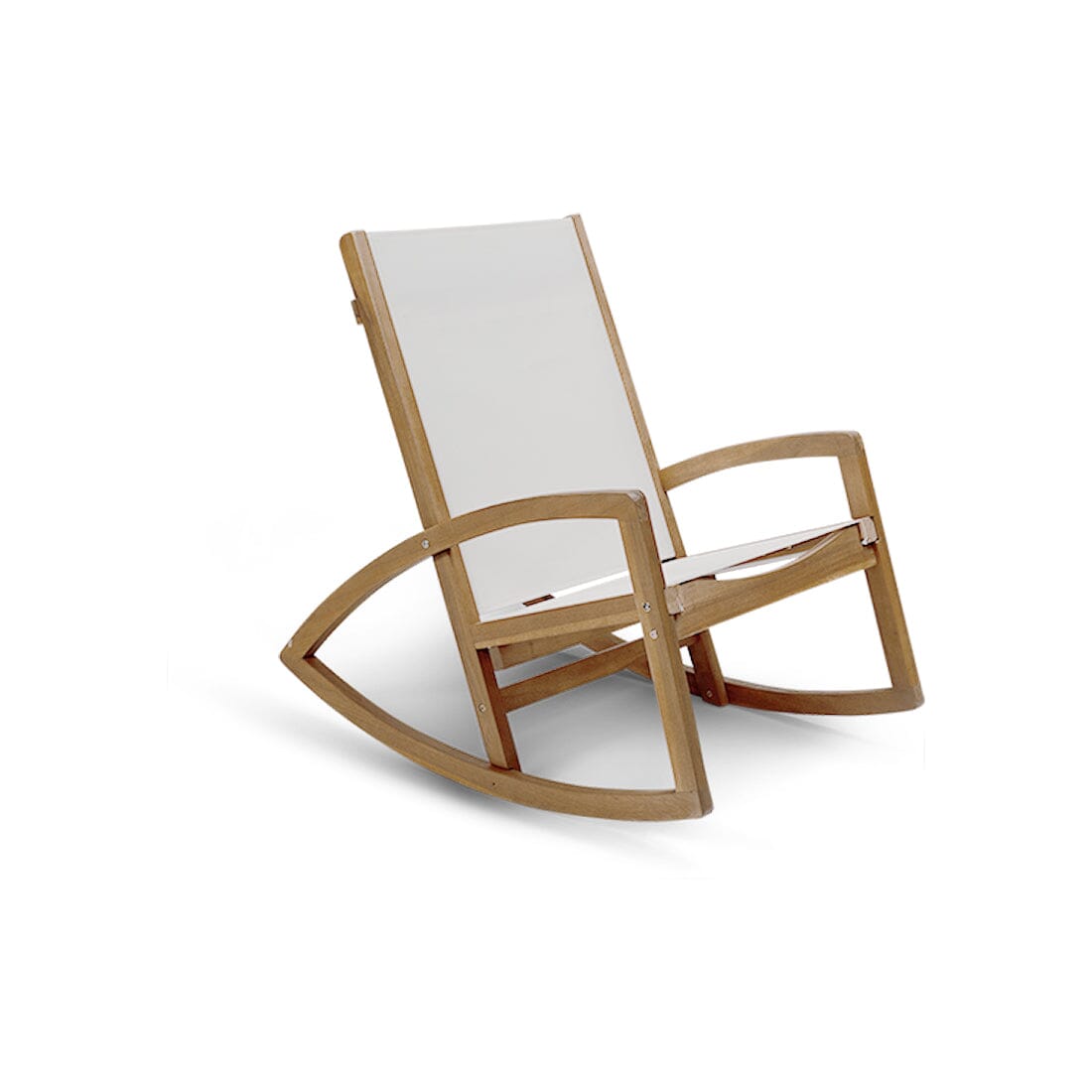 Freddie Wooden Garden Rocking Chair - white