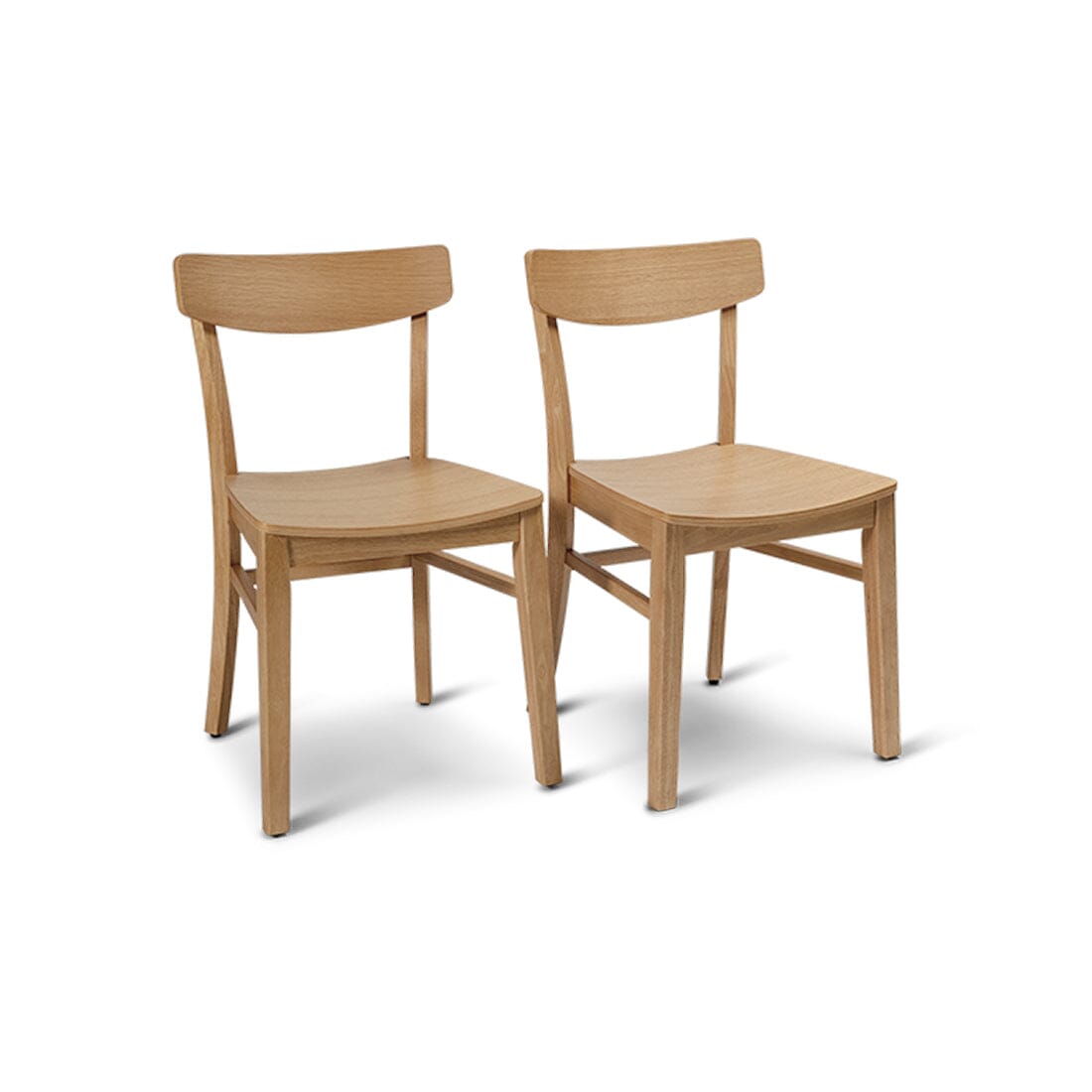 Ella Pale Oak Dining Table Set - 6 Seater - Pale Oak Dining Chairs