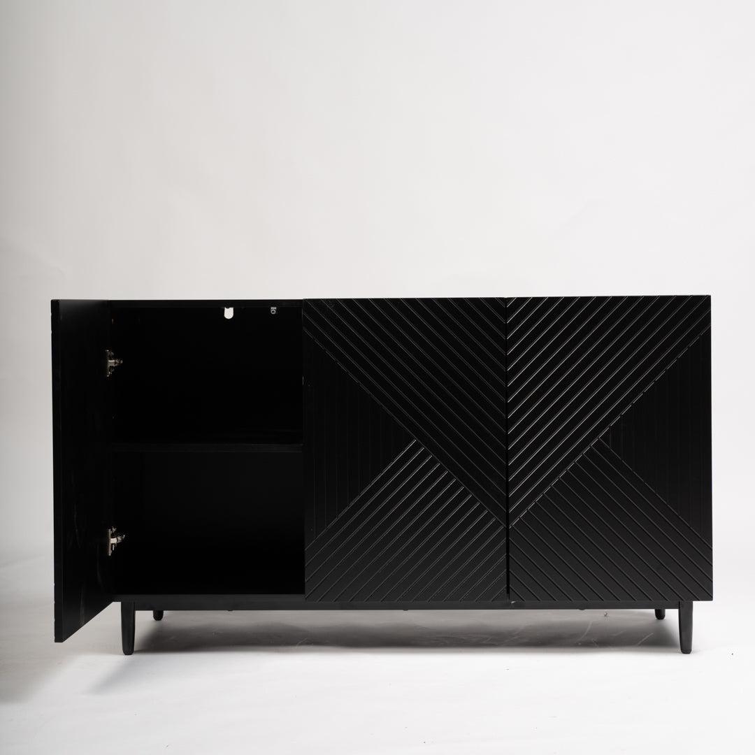 Jack sideboard - geometric - black - Laura James