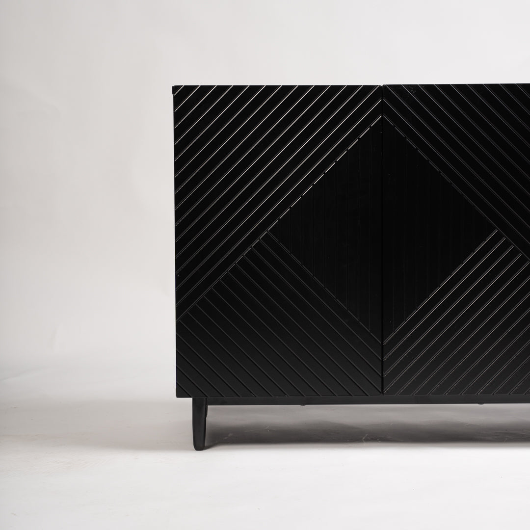 Jack sideboard - geometric - black - Laura James