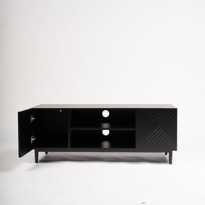 Jack TV Unit - Geometric - Black