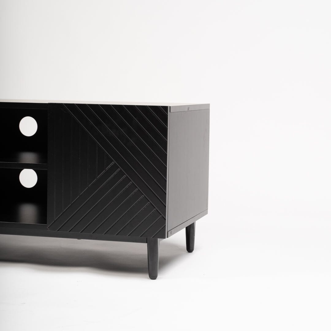 Jack TV Unit - Geometric - Black