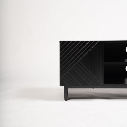 Jack TV Unit - Geometric - Black