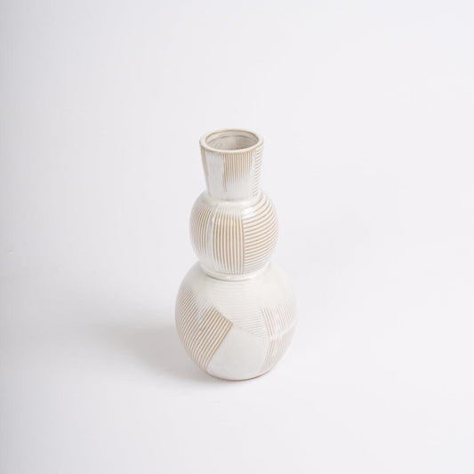 Colden 26cm Ceramic Vase, White