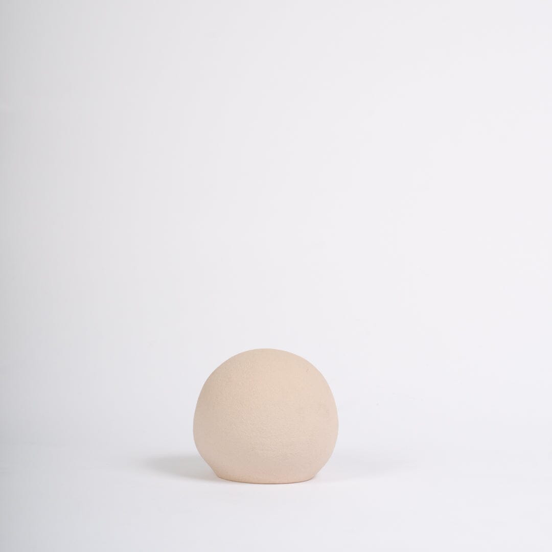 Kelton 11cm Ceramic Ball Ornament - Taupe