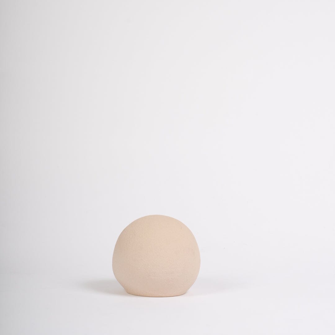 Kelton 11cm Ceramic Ball Ornament - Taupe