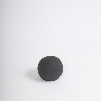 Kelton 9cm Ceramic Ball Ornament - Black
