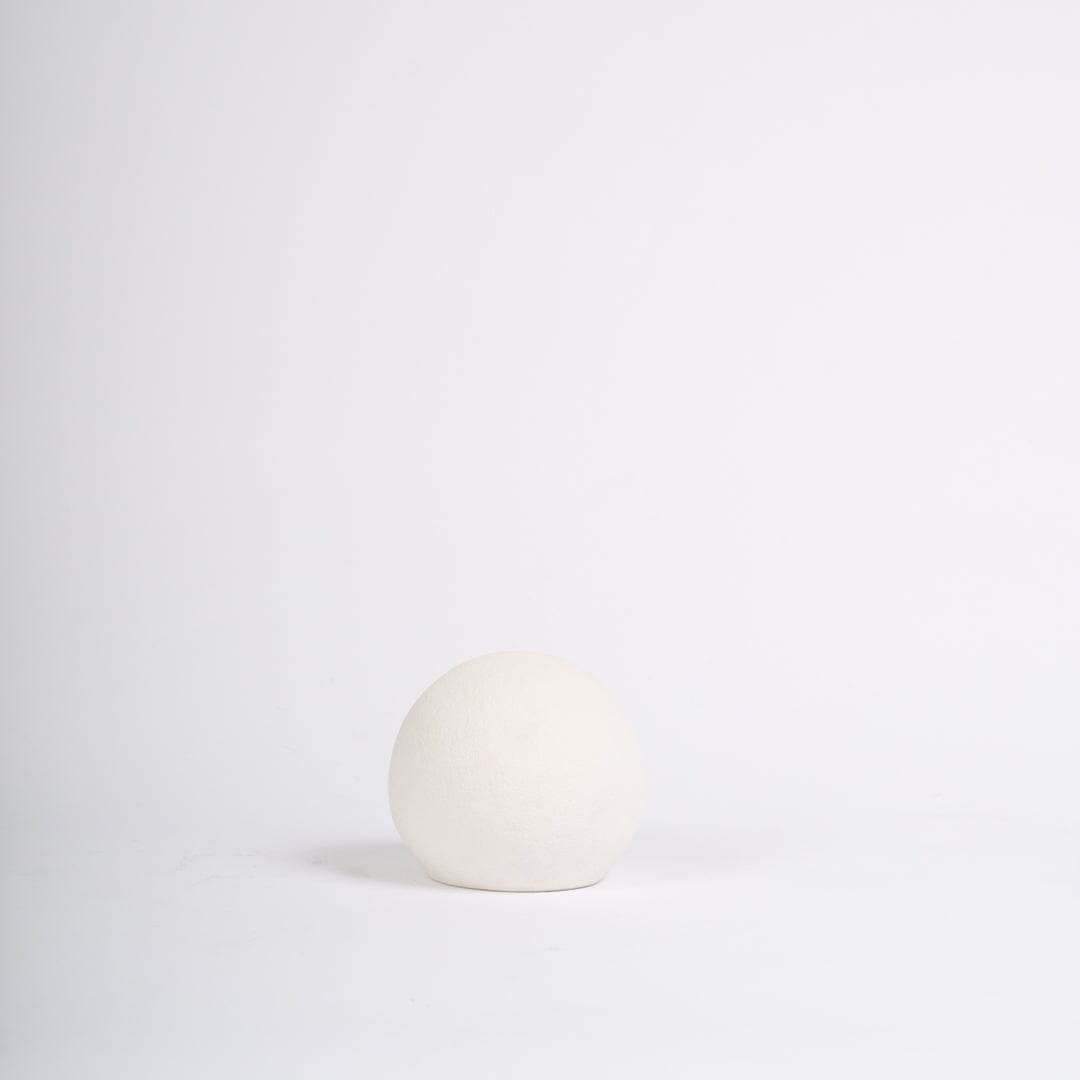 Small White Ceramic Ball Decoration