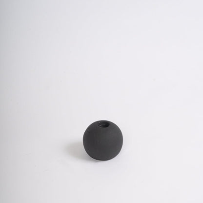 Kelton 6cm Ceramic Taper Candle Holder - Set of 2 - Black