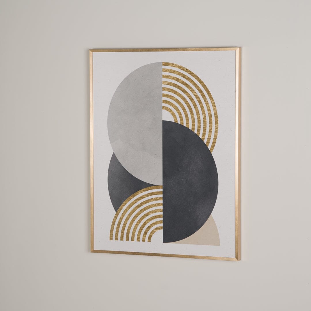  Abstract Gold Framed Print - 61x81cm - Laura James
