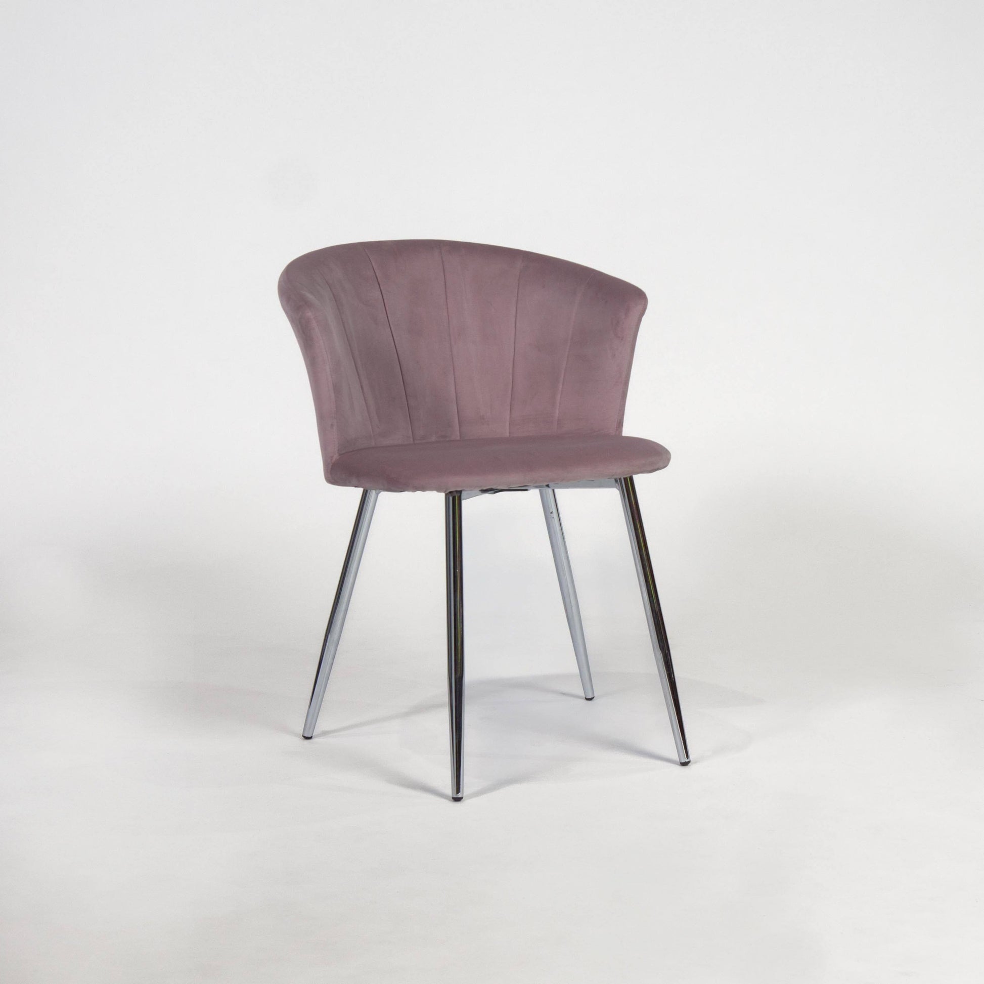Cleo Pink Velvet Chair - Laura James