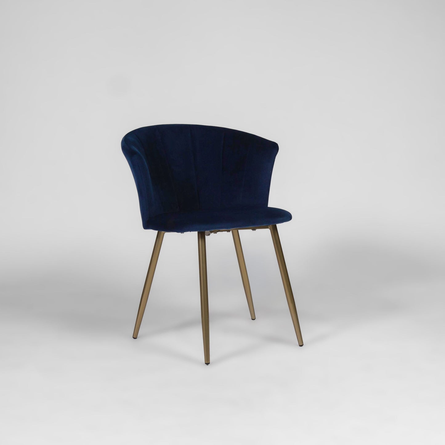 Cleo dining chairs - set of 2 - blue and gold