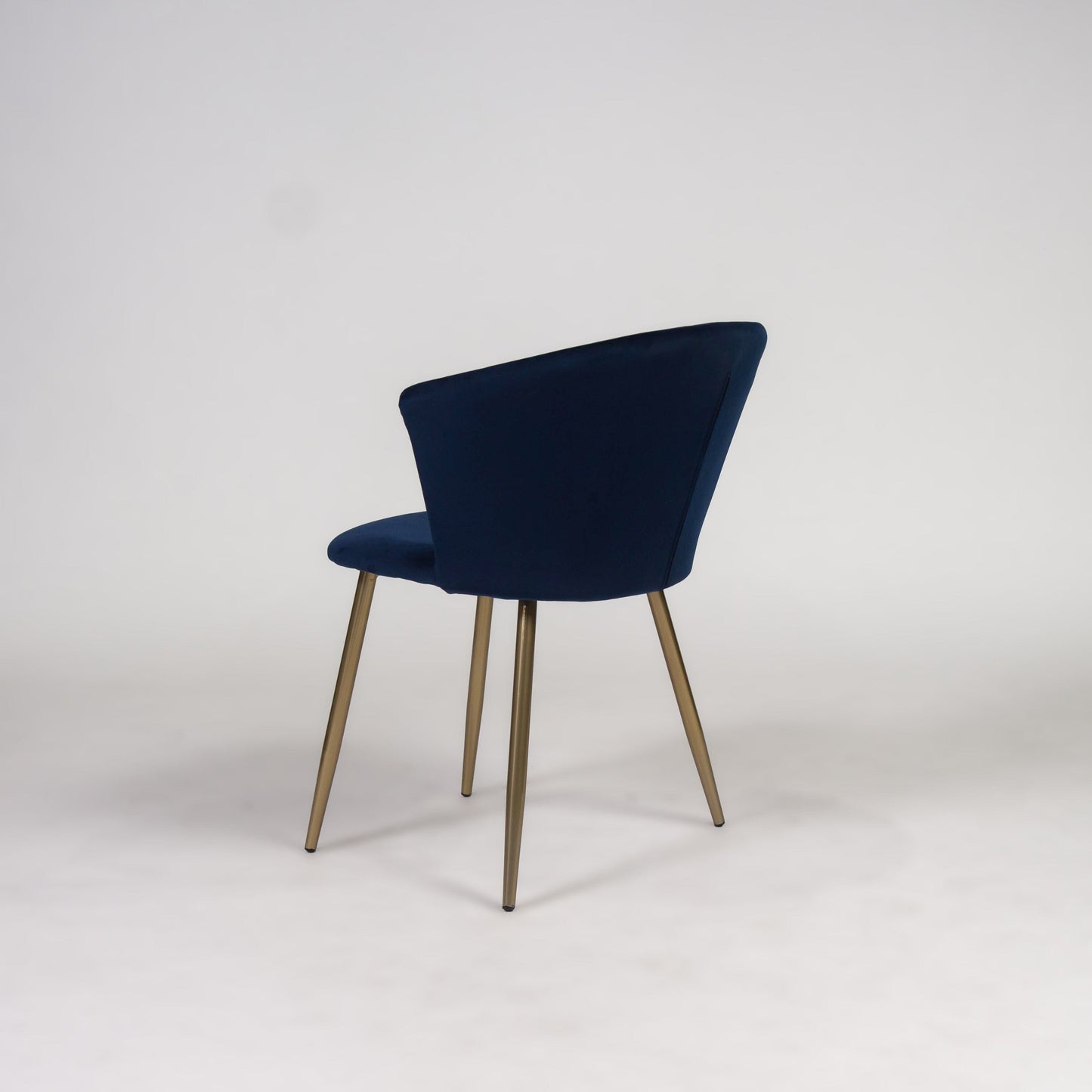 Cleo dining chairs - set of 2 - blue and gold