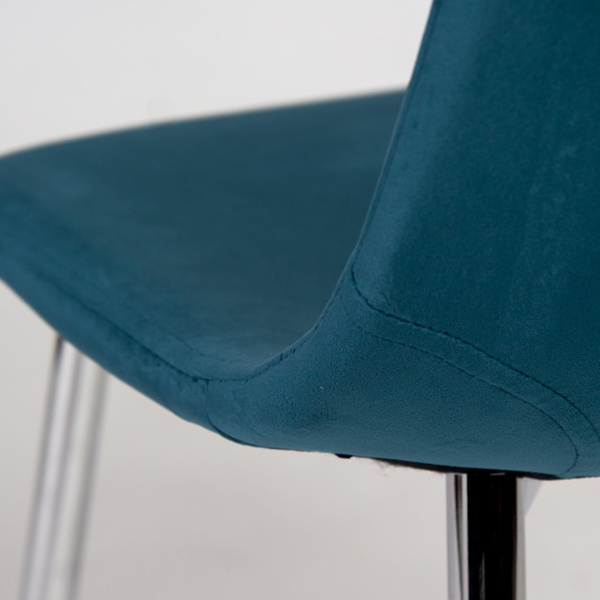 Milo 160cm Chrome Marble Table - Ellis Teal Chrome Chairs