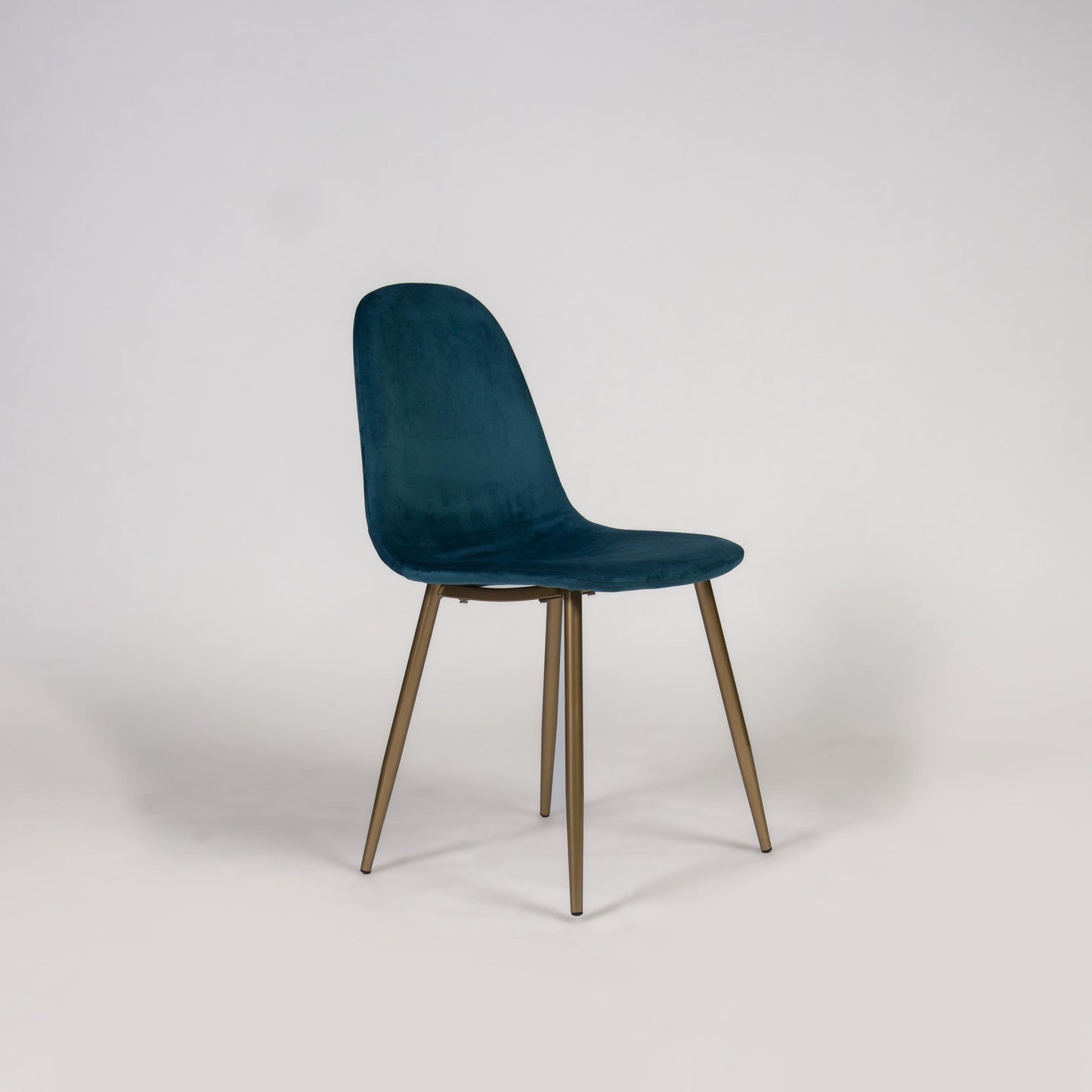 Ellis dining chairs - set of 2 - teal and gold
