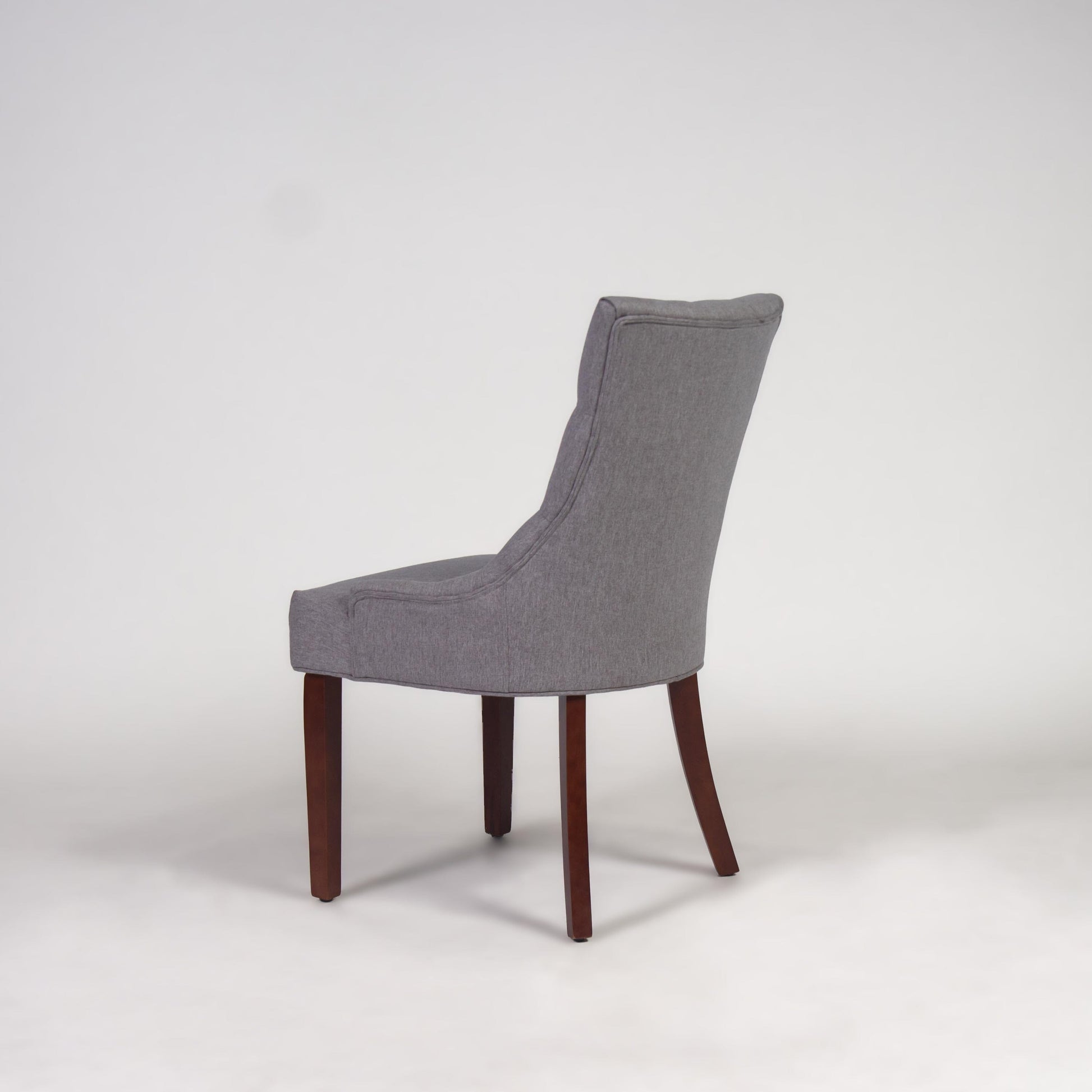 Louis dining chairs - set of 2 - grey and dark wood - Laura James