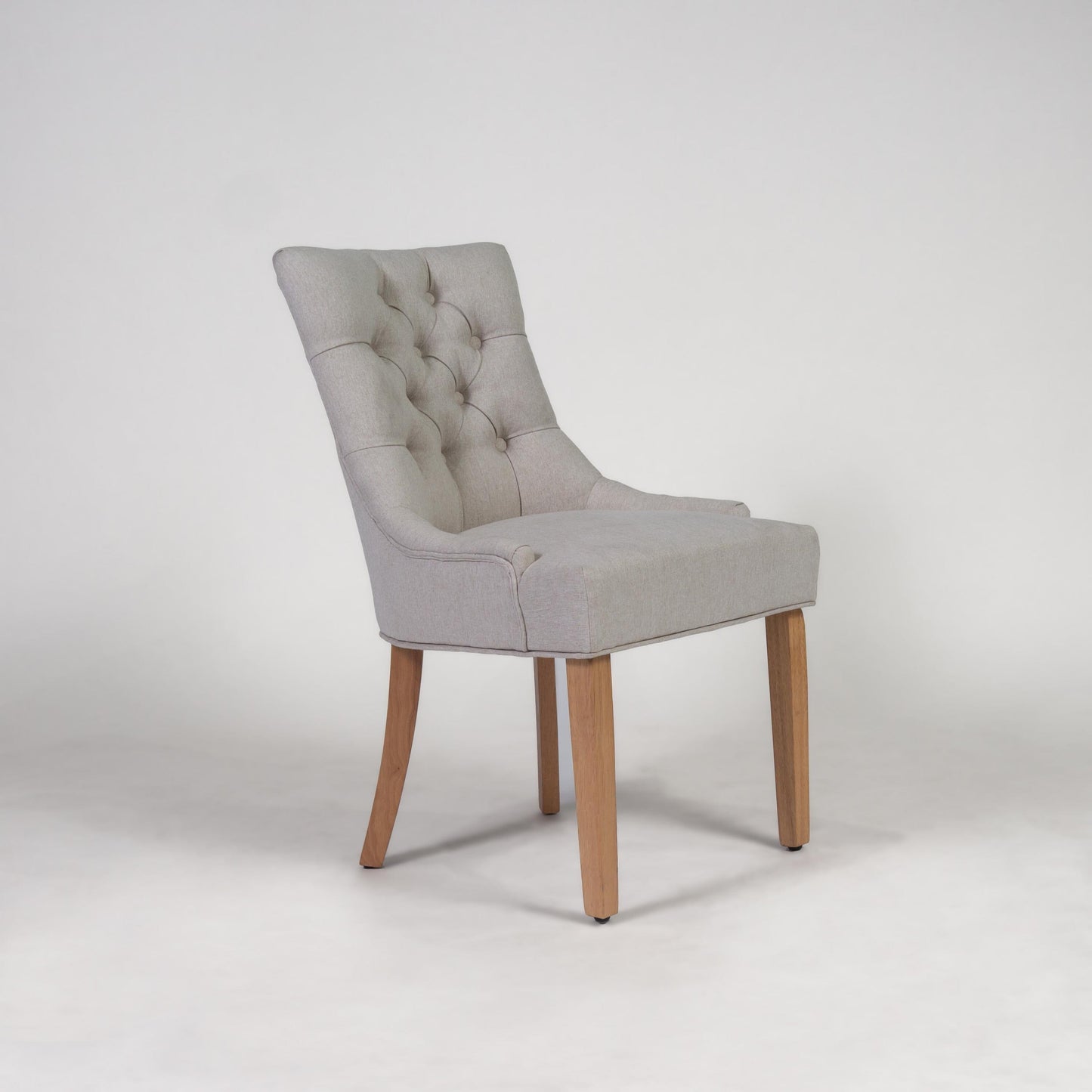 Louis dining chairs - set of 2 - oatmeal and light wood - Laura James