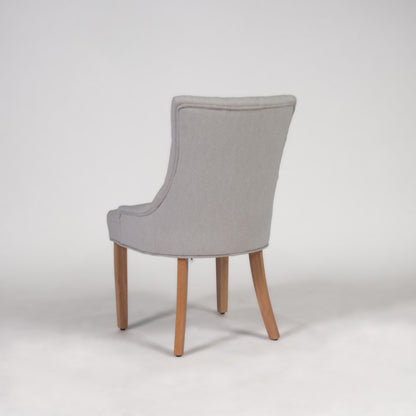 Louis dining chairs - set of 2 - oatmeal and light wood - Laura James