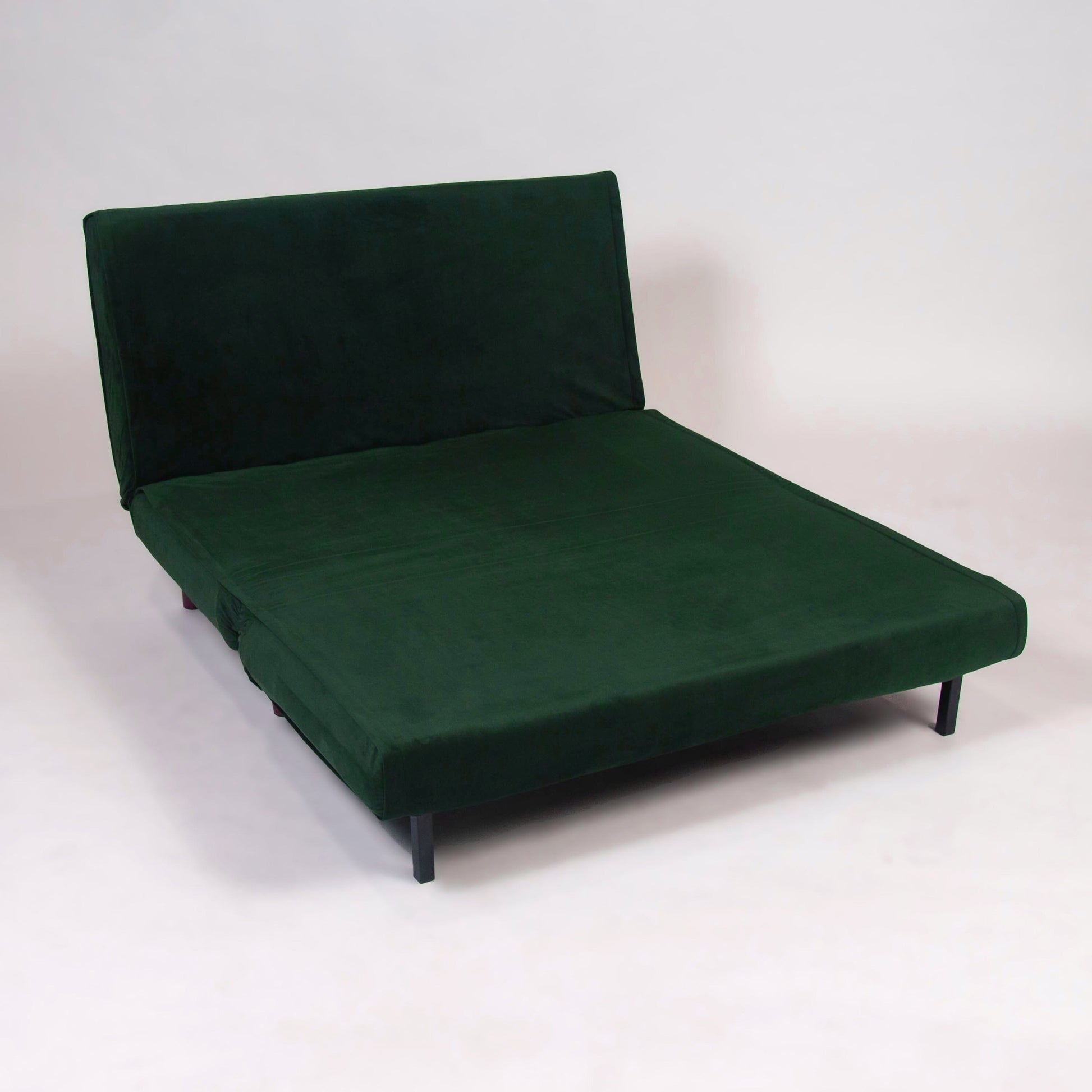 Una Small Double Sofa Bed Green Velvet