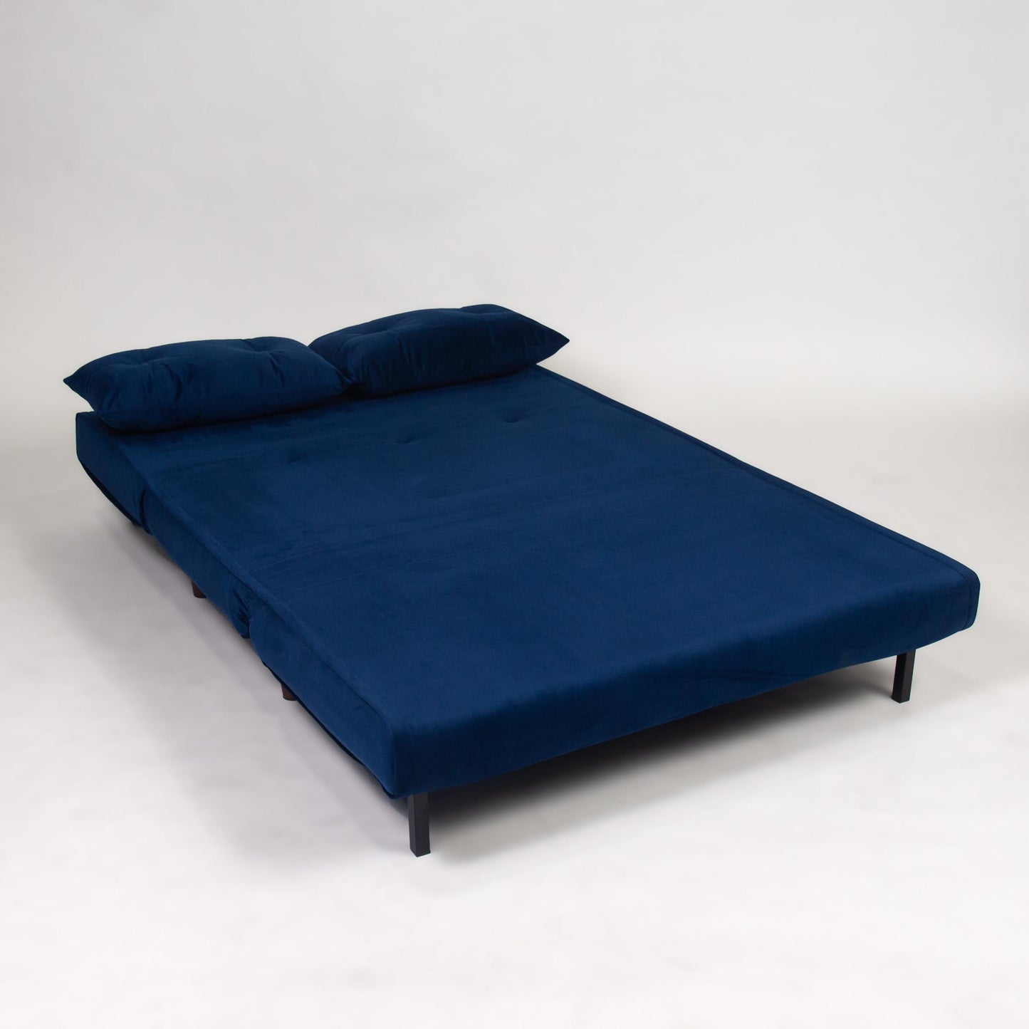 Una Blue Velvet Double Sofa Bed - Laura James