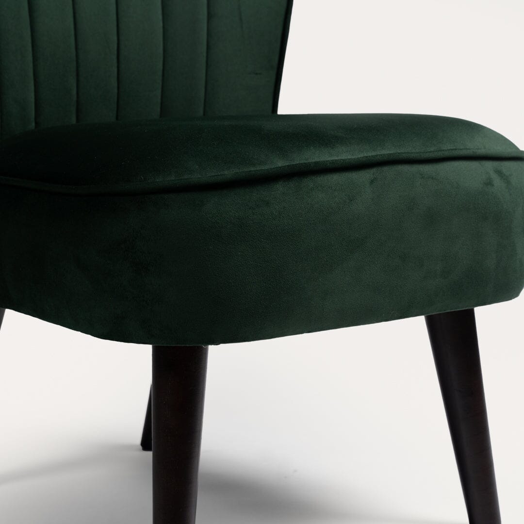 Hattie accent chair - green velvet