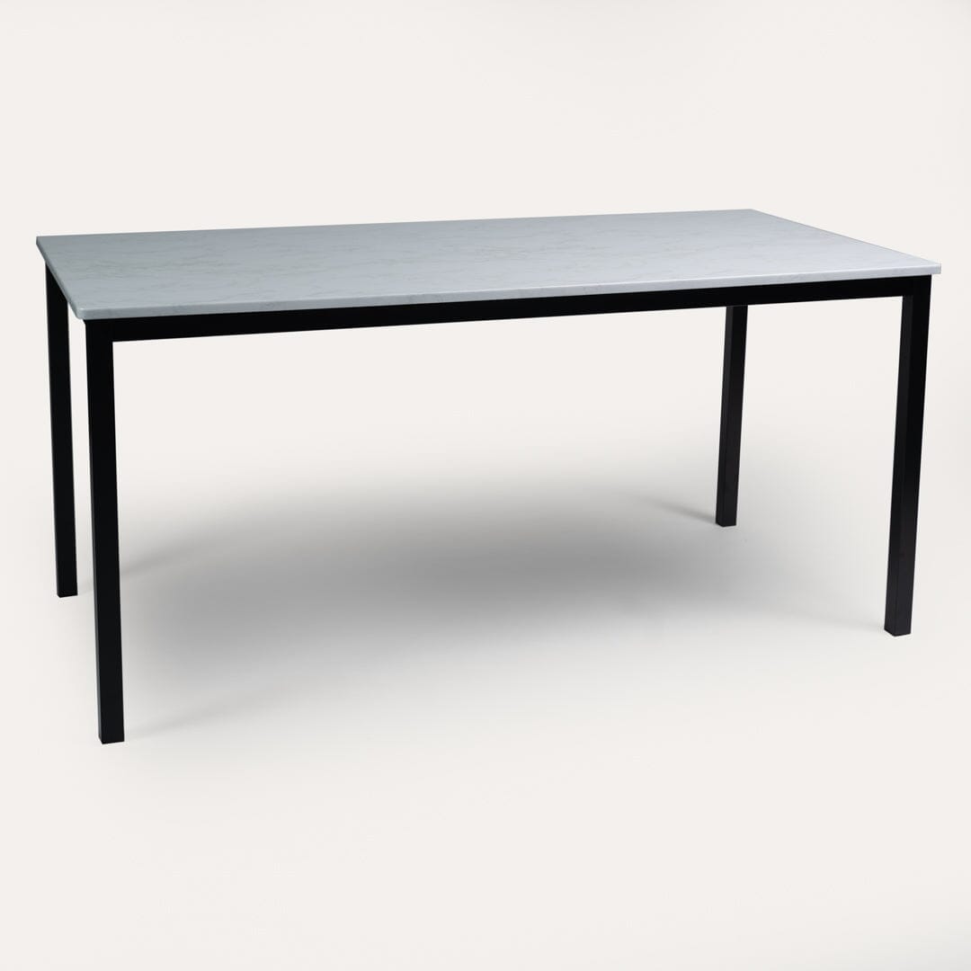 Milo Marble Table effect Dining Table Set - 4 seater - Bella Teal Black