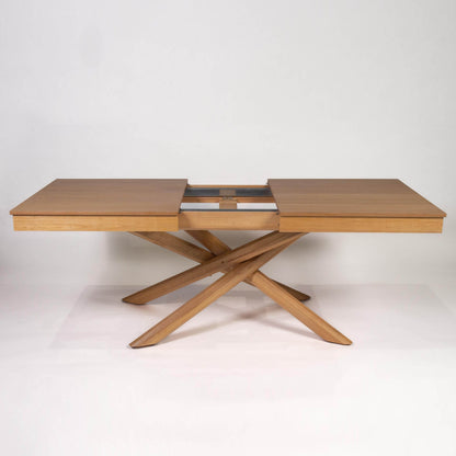 Amelia oak wood extendable dining table - Laura James
