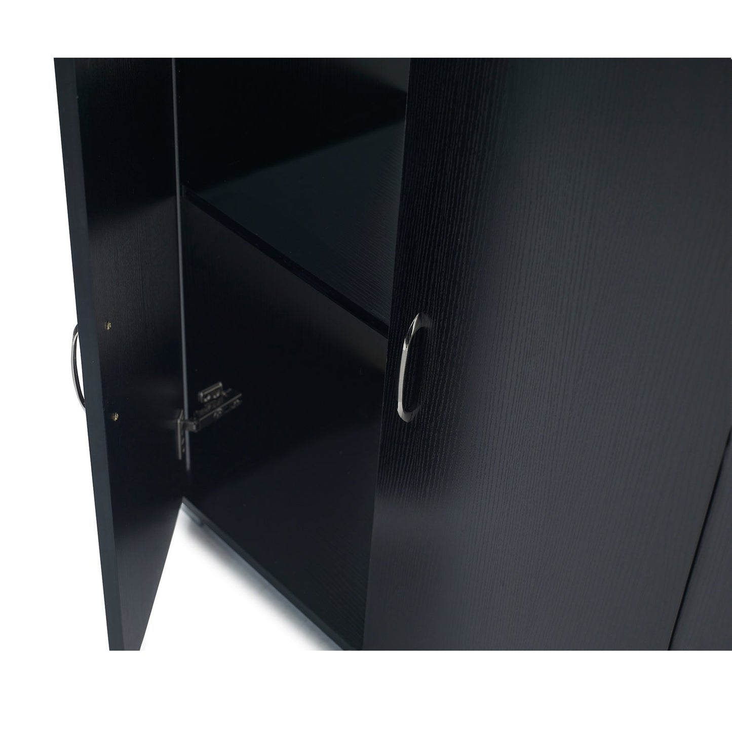 Home Office Cupboard Cabinet in Black - Laura James