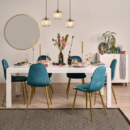 Magnus White 6-8 seater dining table