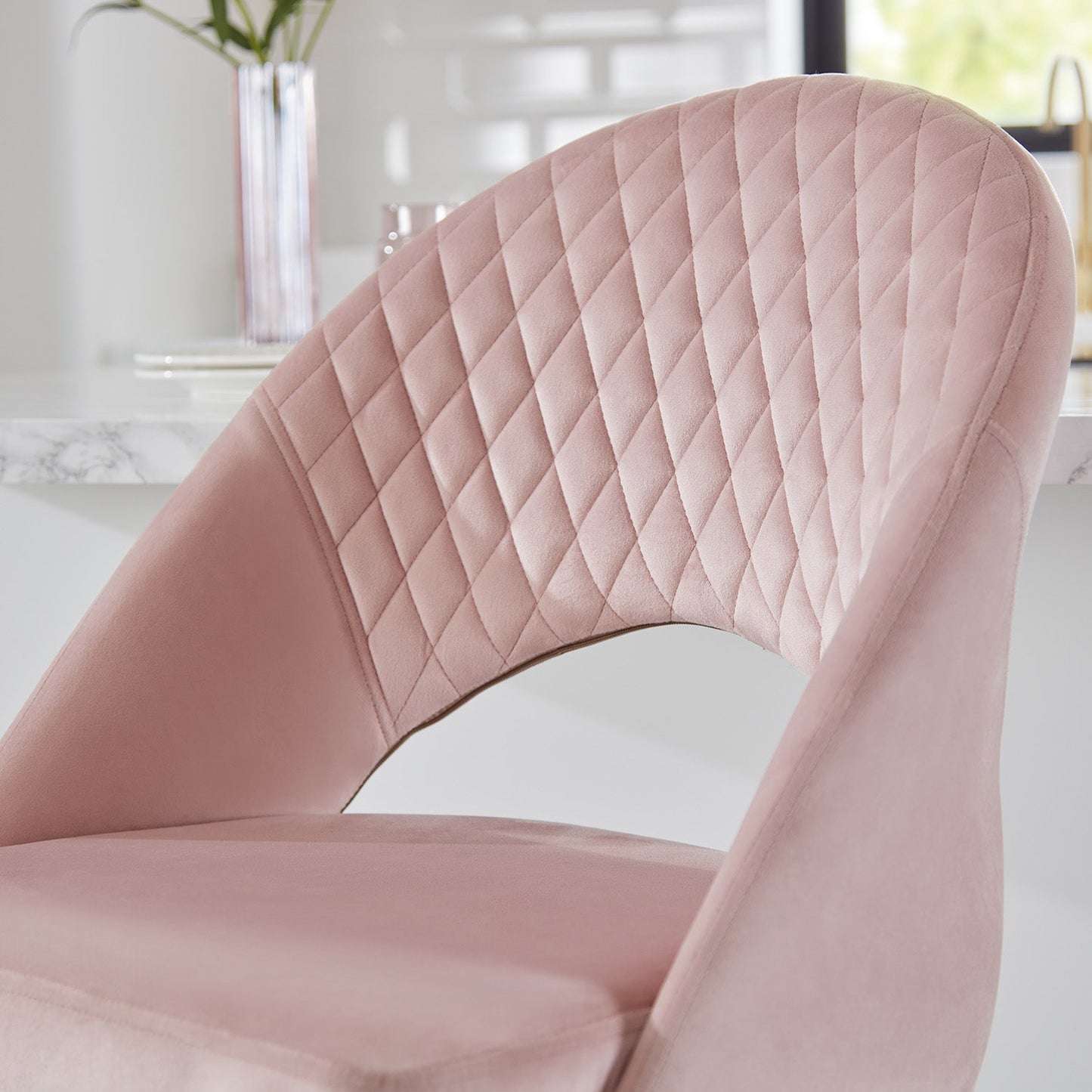 Marilyn bar stool - pink velvet