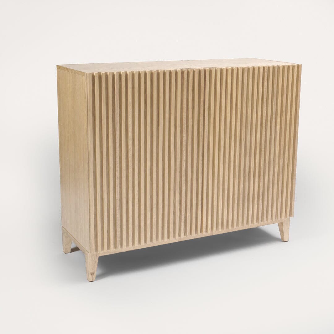 Willow Natural Wood Fluted Sideboard - Laura James