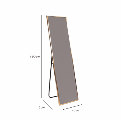 Standing Mirror - large - gold