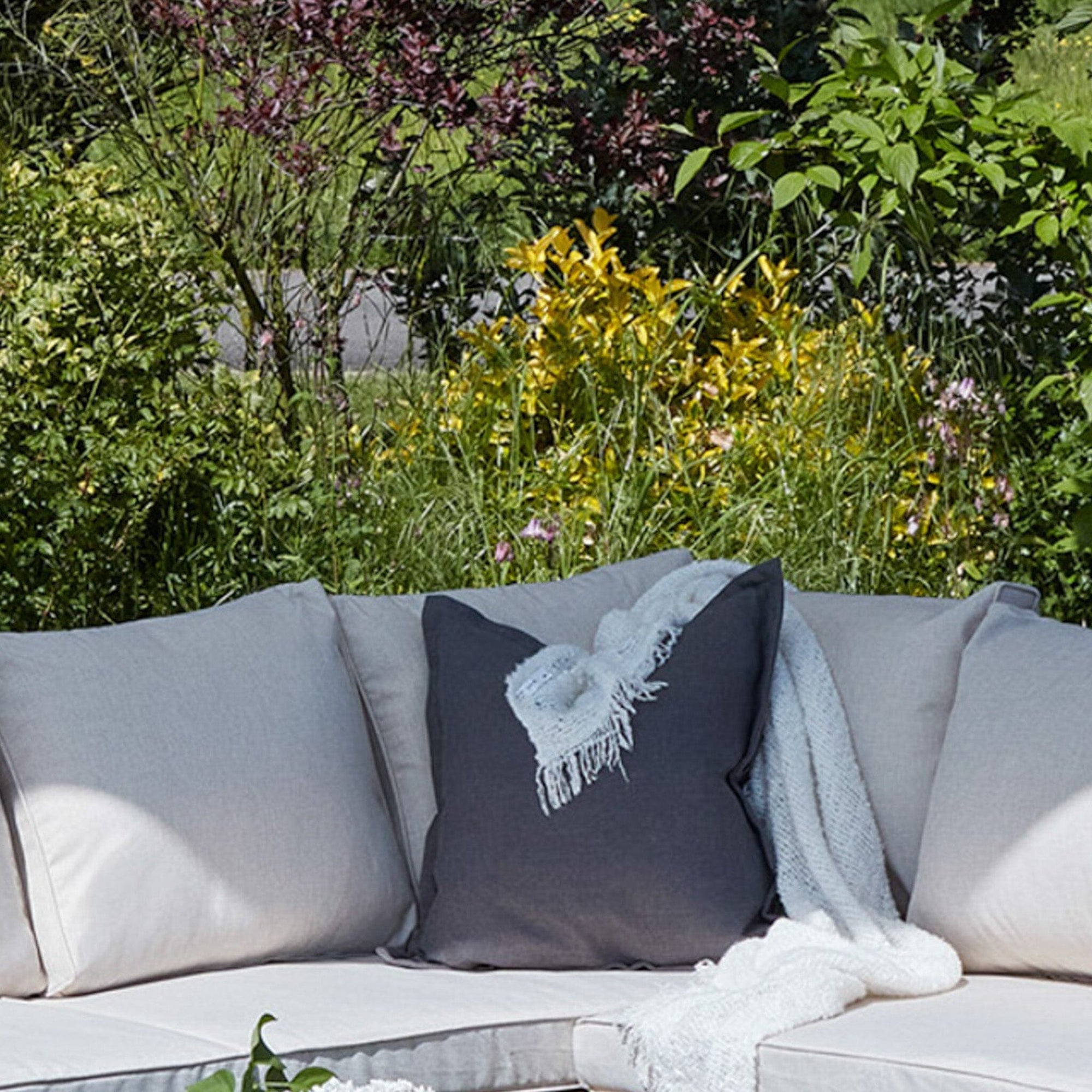 Garden Cushion Cover - Grey
