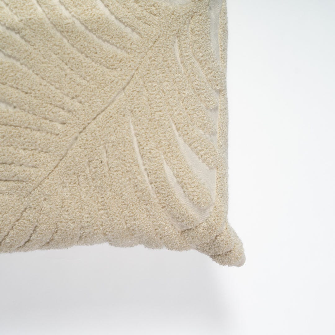 Palm print tufted cushion cover - Laura James