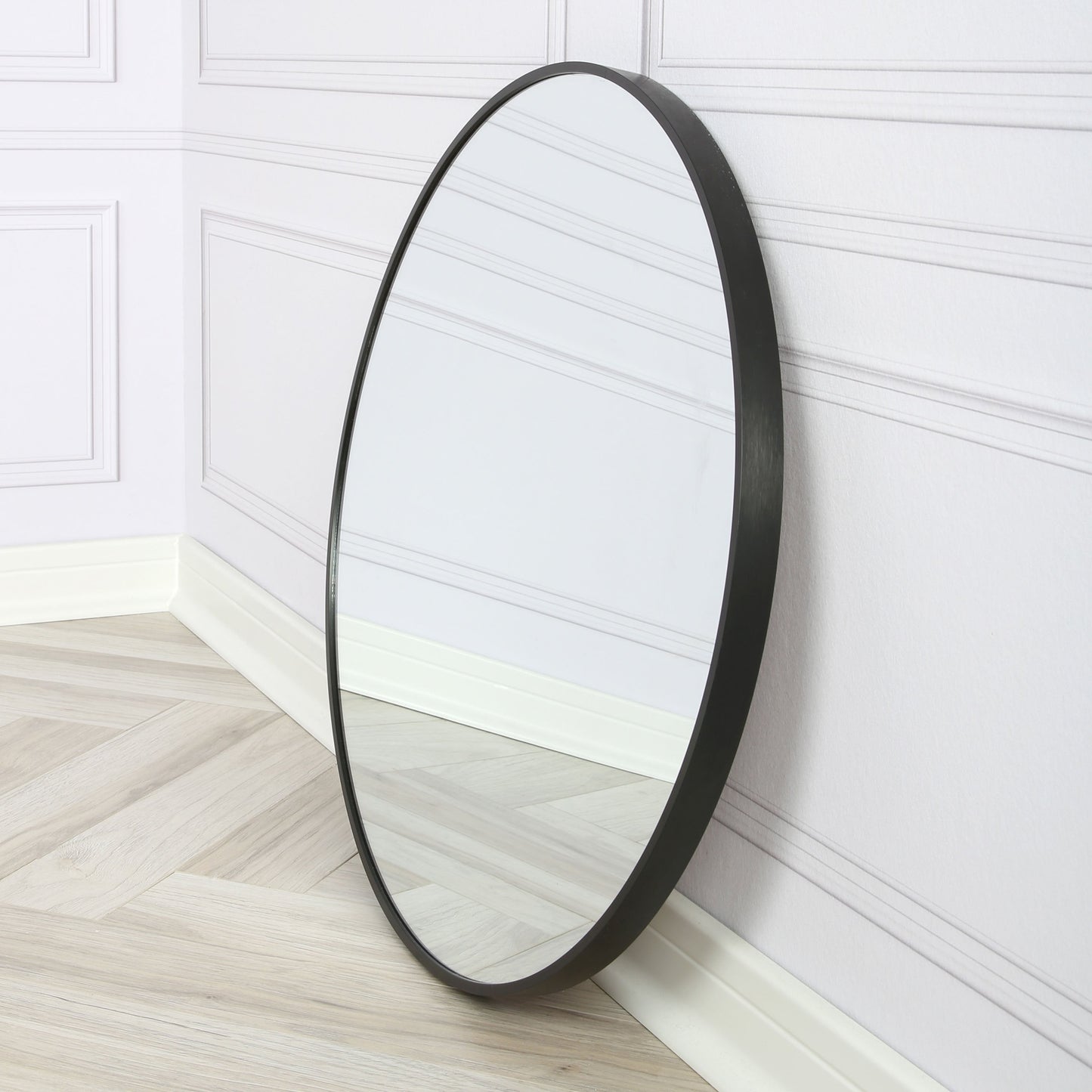 Pandora round mirror - large- black