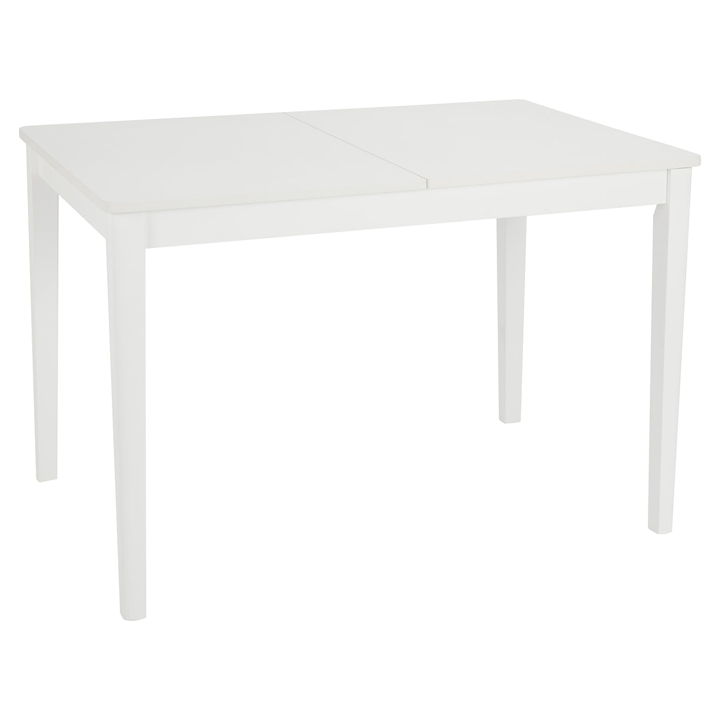Paul extendable dining table with 4 chairs - large - white