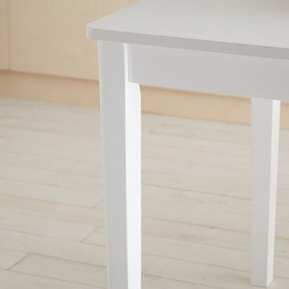 Paul extendable table with 2 chairs - small - white - Laura James