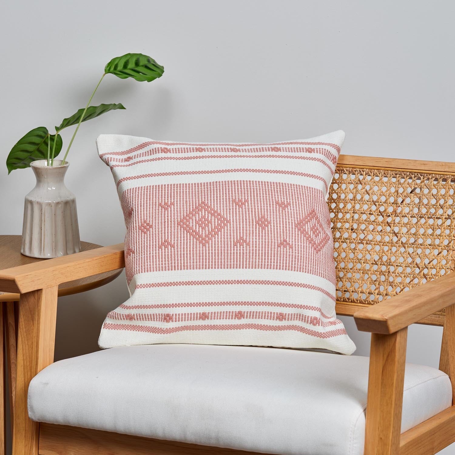 Pink aztec cushion cover - Laura James