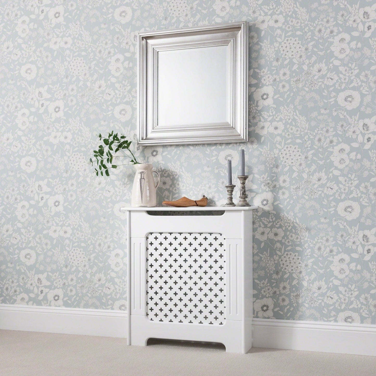 Radiator Cover White Painted Small - Laura James