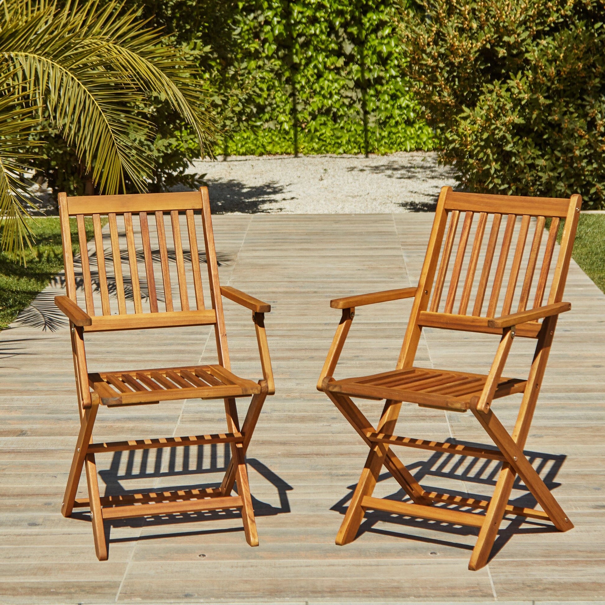 Ashby Wooden Folding Chairs - Set of 2 - Laura James