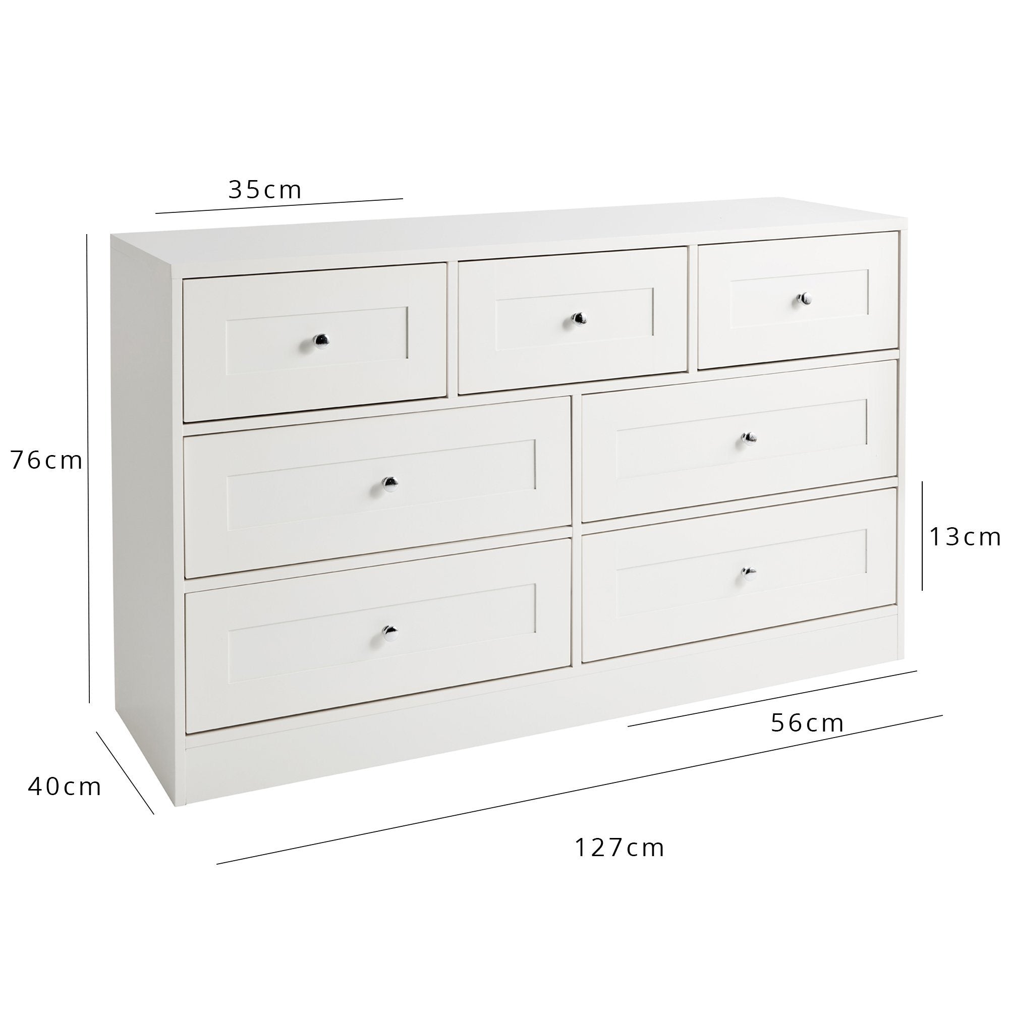 White set deals of drawers