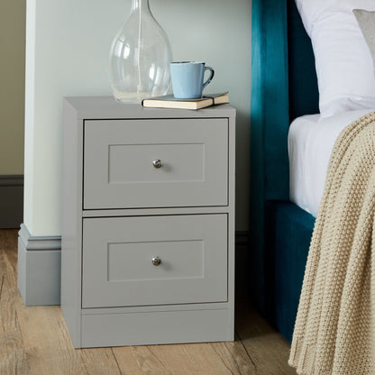 Stevie Shaker Style Bedroom Furniture Set in Grey - Laura James