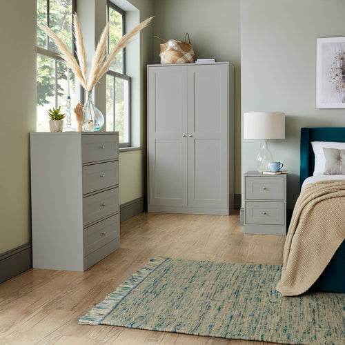 Stevie Bedroom Furniture Set - Grey