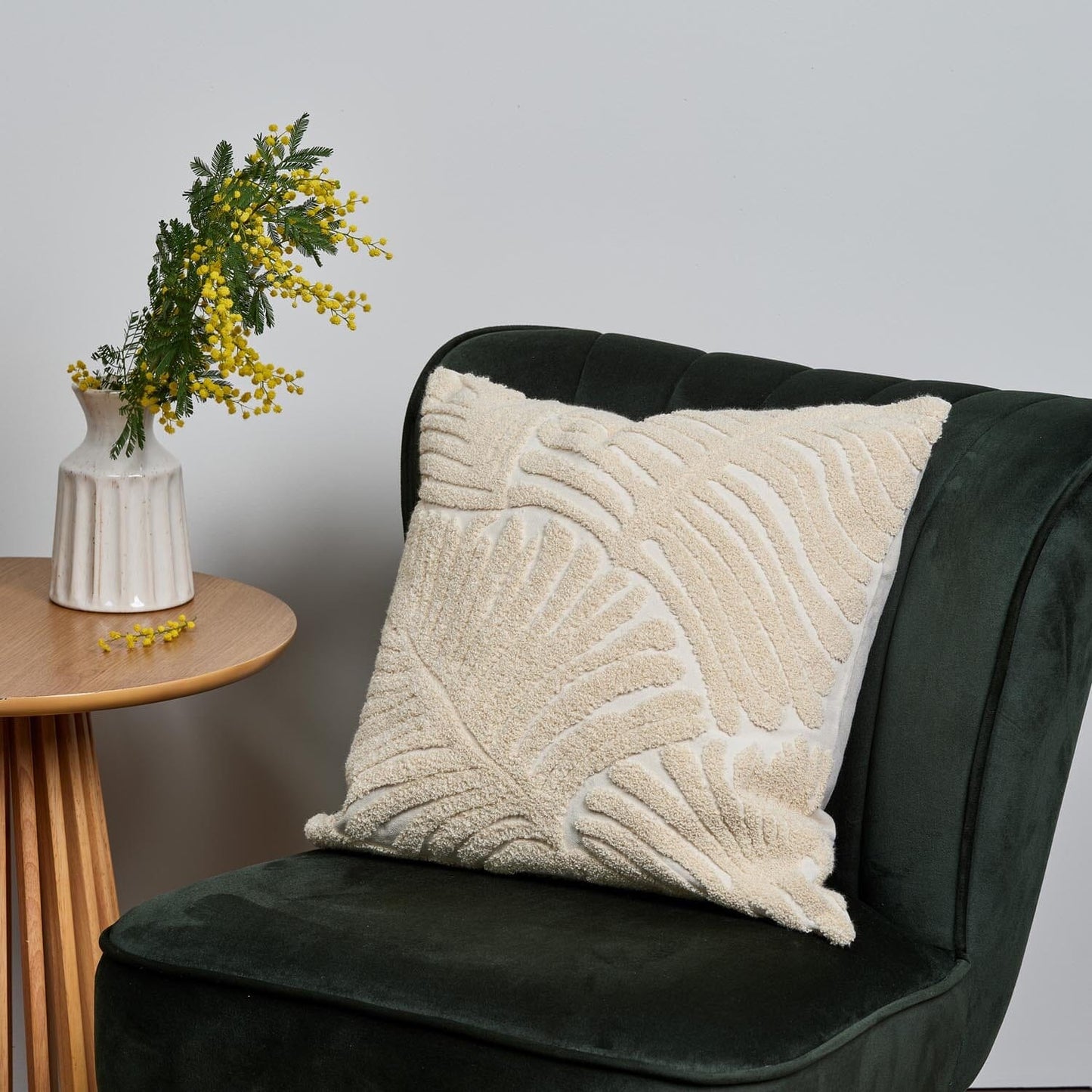 Tufted cushion cover - natural - Laura James