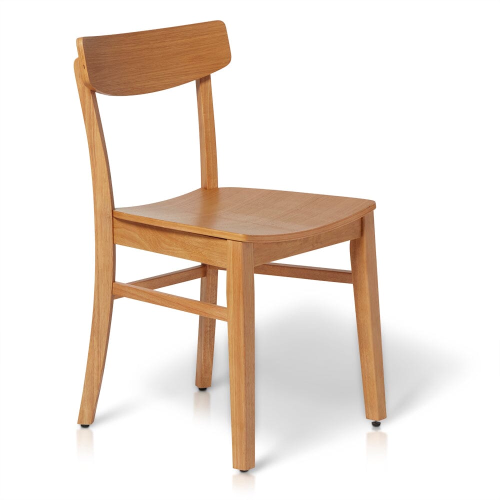 Willow Wooden Dining Chairs Set of 2 - Oak